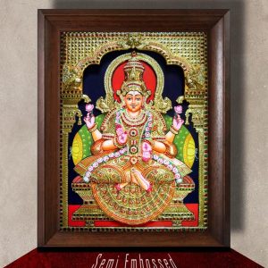 Lakshmi Semi Embossed Tanjore Painting